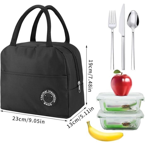 Isolert lunsjpose kontor piknik lunsjpose isolert vanntett fortykket aluminiumsfolie termisk isolasjonspose