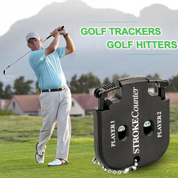 2 stk Golf Slagteller Golf Score Teller 2 Spillere Slagteller