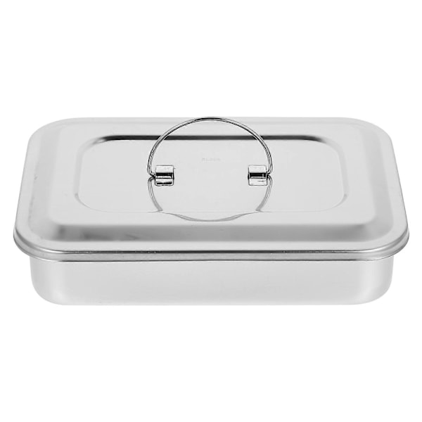Dental Kirurgisk Bricka Kirurgiskt Instrument Organizer Steriliseringsbricka med Lock
