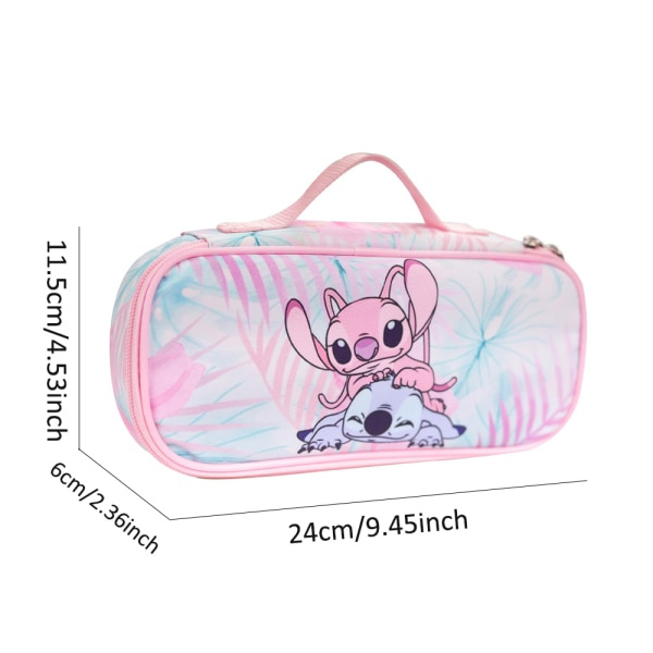 Kids Girls Stitch Pennfodral Skola Student Cartoon Stationery Box Pennfodral Present #1