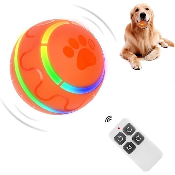 Smart Hundeball - Interaktiv Lekeball - Automatisk Rulling - Fjernkontroll