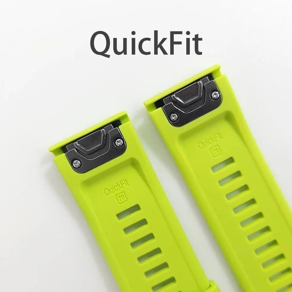 QuickFit 22mm 26mm til Garmin Epix Gen 2 Silikone til Garmin Fenix 7 7X 5Plus 6XPro Enduro 2 Lysegrå Til Forerunner 965 LightGray For Forerunner 965