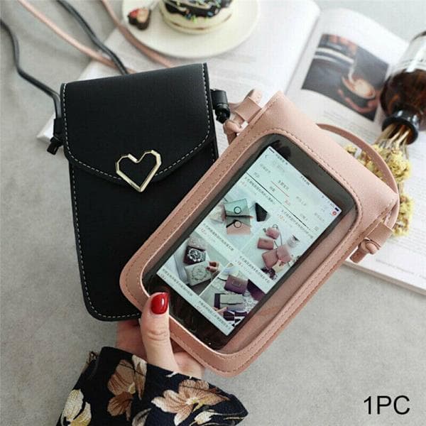Hot 2025 Mobiltelefon Cover Touch Screen Transparent SORT sort