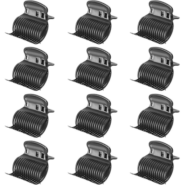 Varme Krølltenger, 12 Stykker Plast Krølltenger, Krølltenger for Kvinner, Kloklemmer, Erstatning for Krølltenger for Plus Size Jenter, Egnet for
