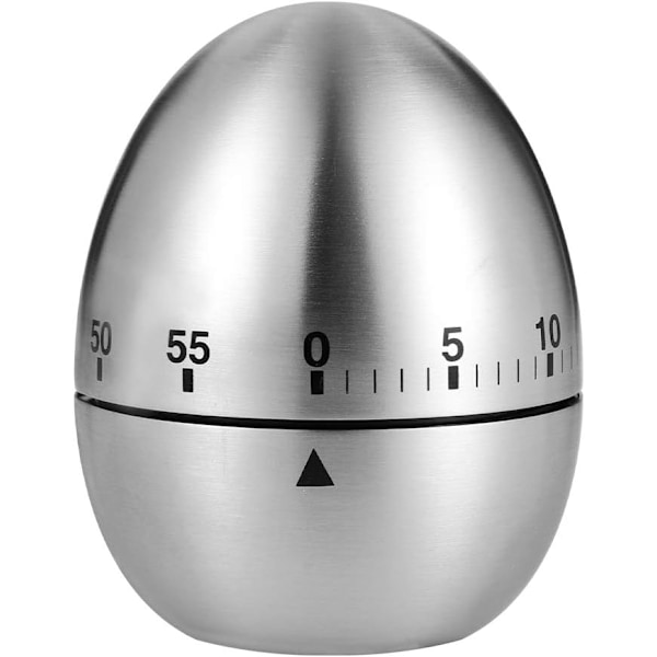 Egg Timer, Klassisk Eggformet Nedtellingstimer for Matlaging og Baking, Manuell Mekanisk Timer med Høy Alarm for Barn og Eldre
