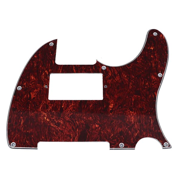 Gitarrplektrumskydd PVC Anti Scratch Dekorativt Brusreducerande Gitarrplektrumskyddsplatta för Fender Telecaster Röd