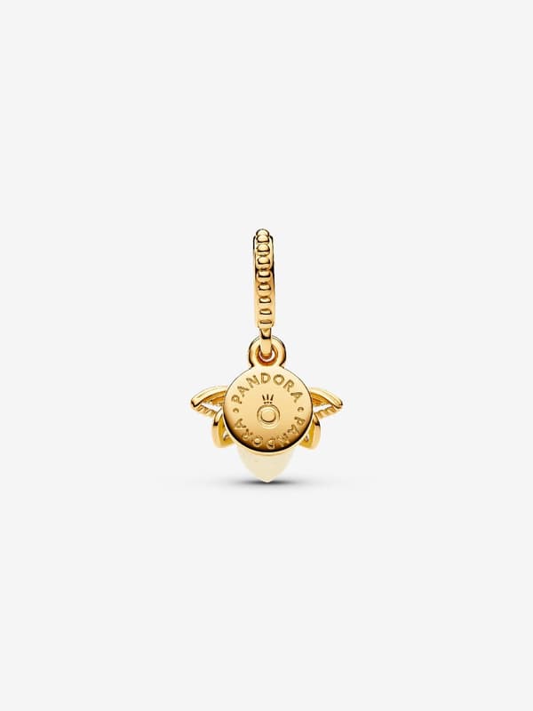 - Selvlysende Firefly Dangle Charm - 14k guldbelægning