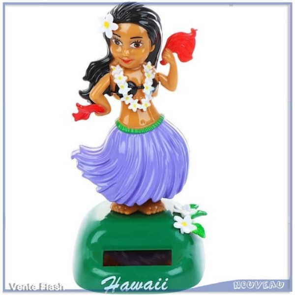 Solar Hawaiian Danser Figur for Bil Dashbord