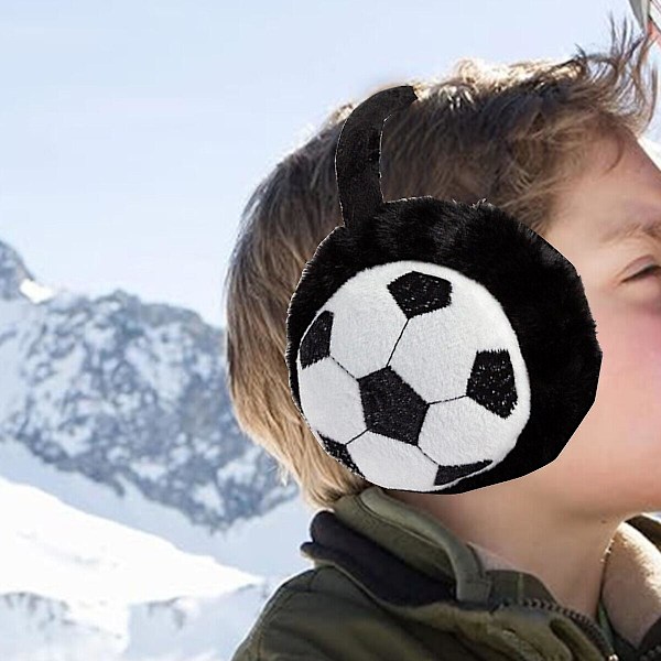Ørevarmere Vinter Gutter Jenter Fotball Ørevarmere Varme Myke Tykke Justerbare Gray