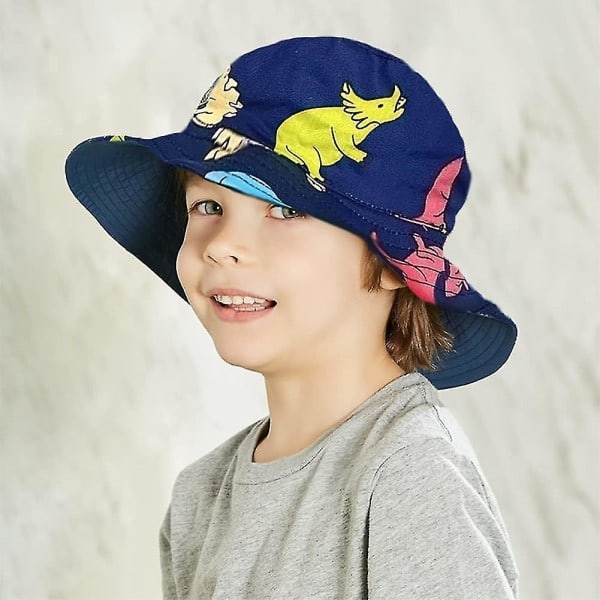 Barnesolhatt Justerbar Solhatt Pustende Strandhatt For Gutter Jenter_ll 12-24 Måneder Swordback Dragon