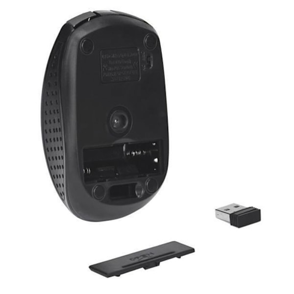 Trådløs mus for bærbar PC - Gamer - Grå - 2,4 GHz - 6 knapper