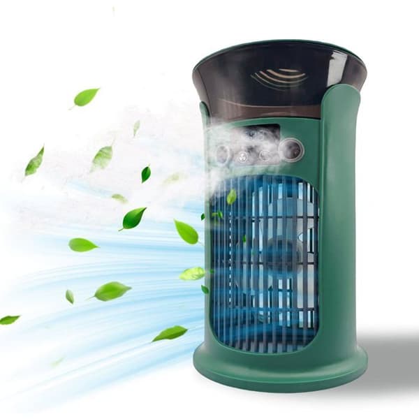 Bærbar ventilator, USB-drevet luftfugter, ultrastille køleventilator