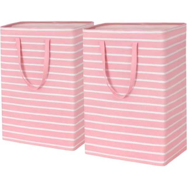 Stor Tvättkorg, Tvättkorgar för Handdukar Sängkläder Smutsiga Kläder, Tvättkorg, Tvättbehållare Pink