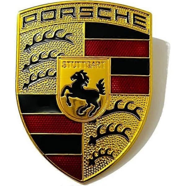 Emblem badge logo Porsche bilpanser metall