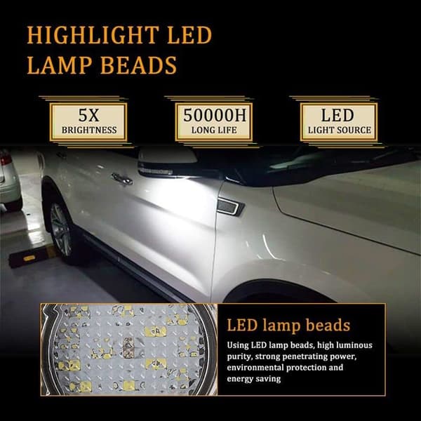 LED-bakspeilpyttelys, bilvelkomstlys, speillys, dekodingsfunksjon, dørlys