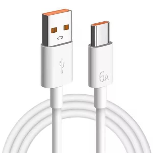 Erittäin nopea 6A USB–USB-C-datakaapeli iPhone 16 15 Prolle, Samsung Galaxy S22:lle, S21:lle, S20:lle (2m)