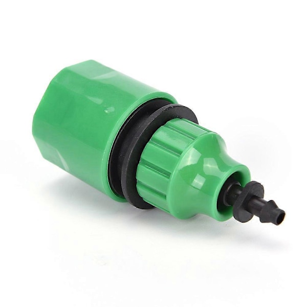 Mikro irrigasjonsadapter, hurtigkobling for plast hageslange med 6,35 mm mothakekobling, egnet