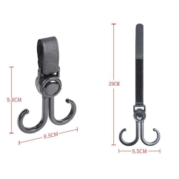 5st Multifunktionskrok Dubbelkrokvagn Garderobskrok 5pcs