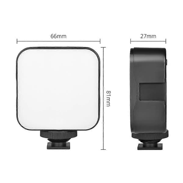 Praktisk och vacker 49 LED-panelbelysning RGB-videolampor Mini LED-kameralampa 2000mAh uppladdningsbar LED-panelbelysning