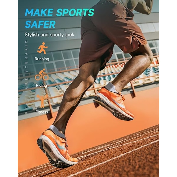Löparstrumpor för män 10 par Anti-blåsor Vadderade bomullsstrumpor för män Kvinnor Damer Sport Låga Andningsbara Atletiska Ankelstrumpor Black