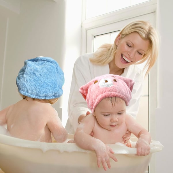 3-pack Korallfleece Snabbtorkande Hårhandduk, Superabsorberande Hårtorkhanddukar, Mikrofiber Hårhandduk Turban