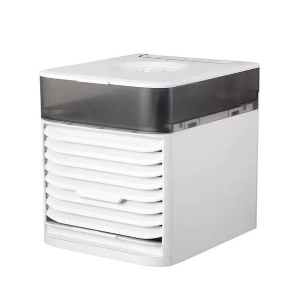 Mini køleventilator, forbedret 3. generation universel USB, skrivebord, hvid
