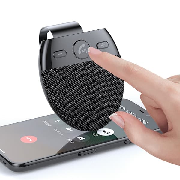 Håndsfrit Bluetooth Bilsæt 5.0, AUTO Start, Understøttelse af Siri Assistant, Stemmevejledning, Trådløst Håndsfrit Bilsæt Blueto