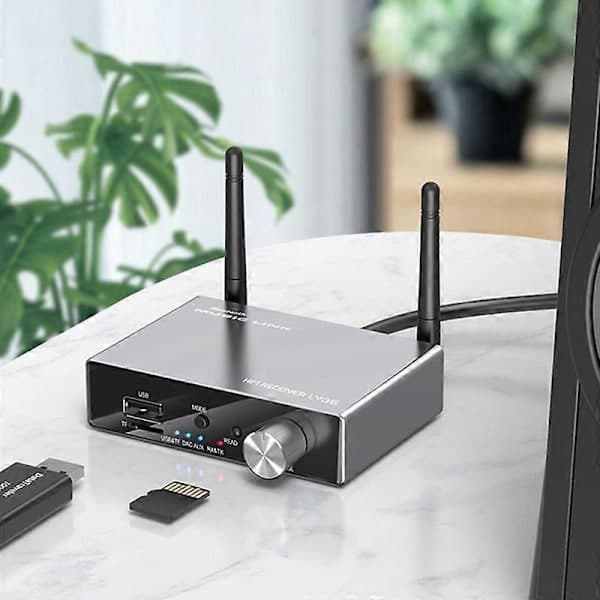 6-i-1 DAC Bluetooth 5.3 mottaker sender optisk koaksial AUX RCA USB TF trådløs lydadapter