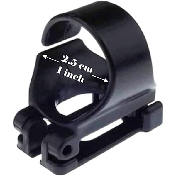 4-pakning plast universal snorkelholder, 25 mm, for dykking og snorkling