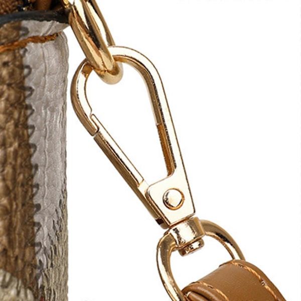 Rejse Skuldertaske Multifunktionel Crossbody Messenger Sling Taske til Kvinder og Damer blå brun blue brown