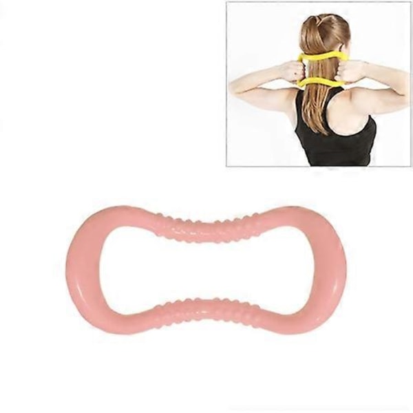 PP Dobbel Massasjepunkt Yoga Sirkel Fascia Strekkring Pilates Motstandsring Light Pink