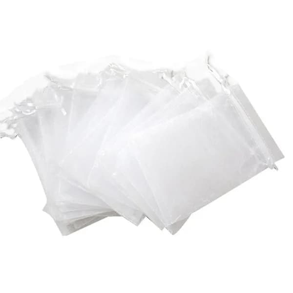100 st druvskyddspåsar 23x17cm organzapåse för druvor med dragsko