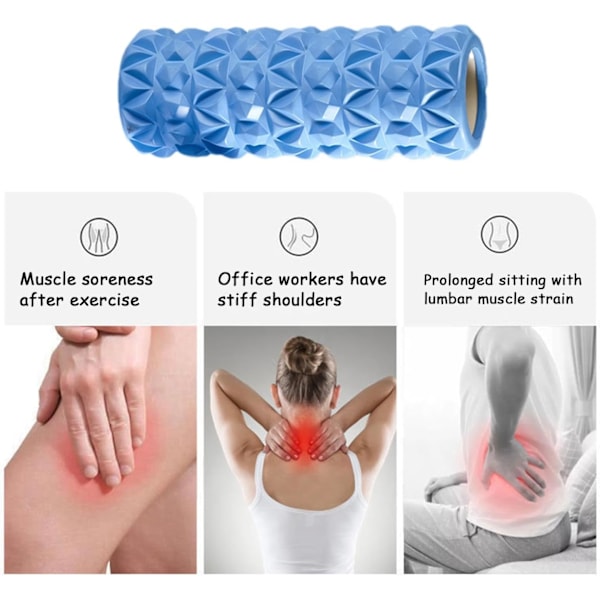 Foam Roller - Korkeatiheyksinen Foam Roller | Ammattimainen Myofaskiaalinen Trigger Point -vapautus
