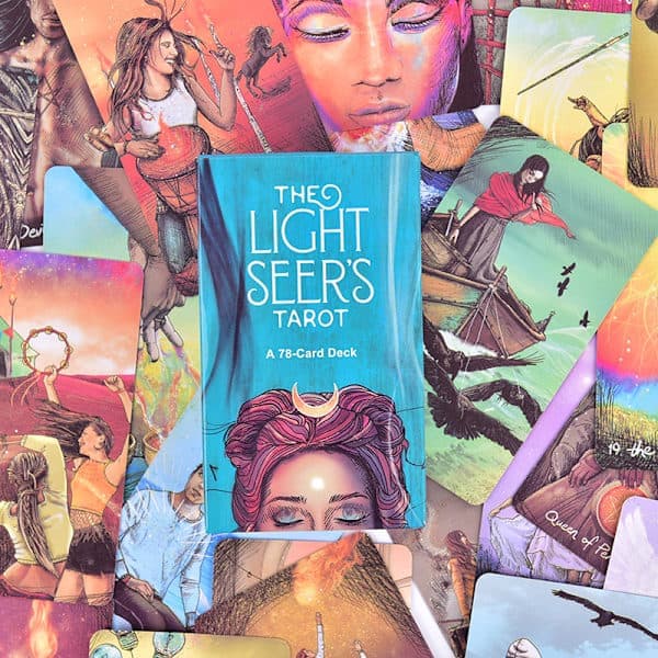 Light Seer's Tarot Deck, 78 kort tarot deck med e-guidebog, spådomsorakelkort flersproget udgave