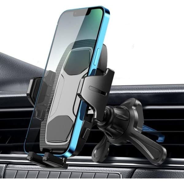 Biltelefonholder til udluftningsgitter til biler, iPhone-holder, mobiltelefonholder til bil, kompatibel med bilens udluftningsgitre