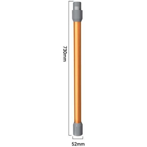 Orange teleskopiskt dammsugarrör kompatibelt med Dyson V10 dammsugare