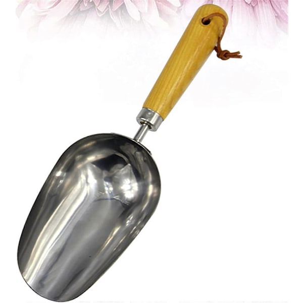 Hageredskaper, Hagespade, Hagespade Rustfritt Stål Spade Håndfortykket Brytespade Scoop Hageredskap med Trehåndtak for Omplanting