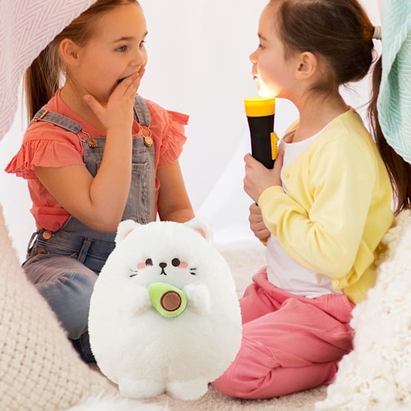 Kawaii Plys Kat Fyldt Dyr Blødt Legetøj Sød Killing Plys Pude til Påske Karneval Fødselsdagsgaver til Venner Blanco