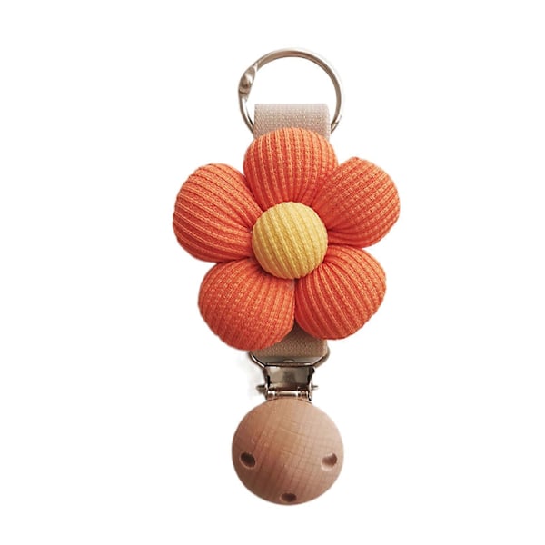 Kevyt Lippalakin Klipsi Kukka Lippalakin Klipsi Laukun Lisävaruste Lippalakin Pidike Käsilaukun Lippalakin Klipsi Täydellinen Lahja Muodikkaille Matkailijoille Apricot with orange
