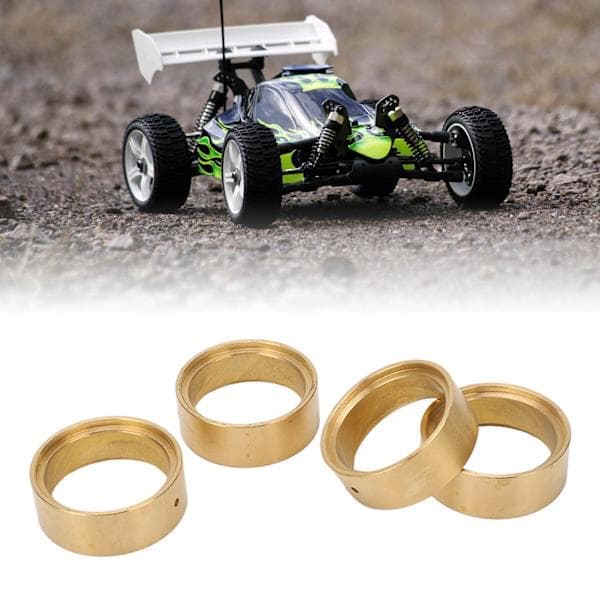 4st RC Mässingshjulvikter - Beadlock Motviktsklämringar för FMS 1/18 1/24 Modeller