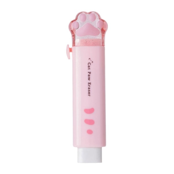 Katt tass tryck-dragsudd för barn Kawaii suddgummi Sött brevpapper pink one-size