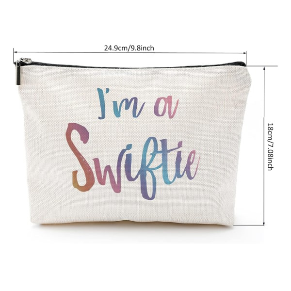 Jag är en Swiftie Makeup Bag Kosmetisk Väska Sångare Team Era Tour Taylor Swift Fan Present