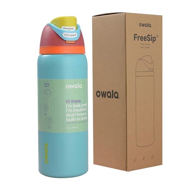 Stor 710ml Off-White Termoflaske til Eventyr, sort black