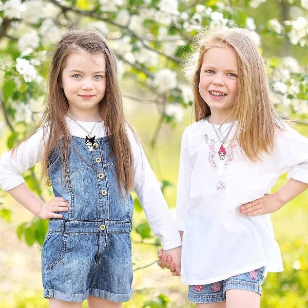 2-osainen tyttöjen kaulakoru, My Melody -kaulakoru, lasten sarjakuvakaulakoru, riipus kaulakoru tytöille, asuste riipus