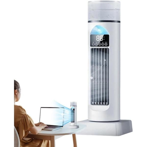 Tornfläktar för sovrum – Smart och tyst golvfläkt, 120° oscillation, 6 hastigheter