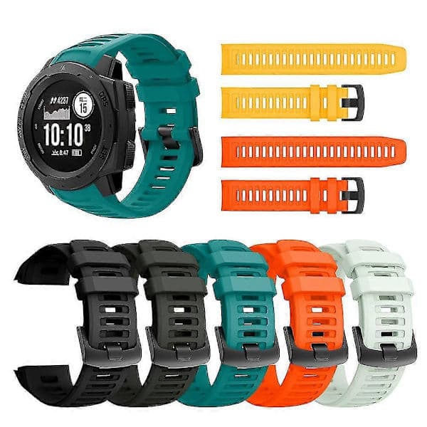 Silikonerem til Garmin Instinct Smartwatch - Udskiftningsrem til Garmin