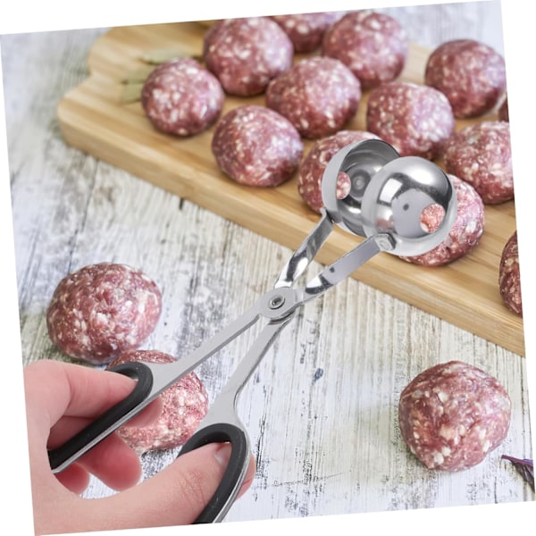 Köttbullssked i rostfritt stål Köttbullstång Muffinssked Kakdegs Skopa Köttbullsform Kakmakare