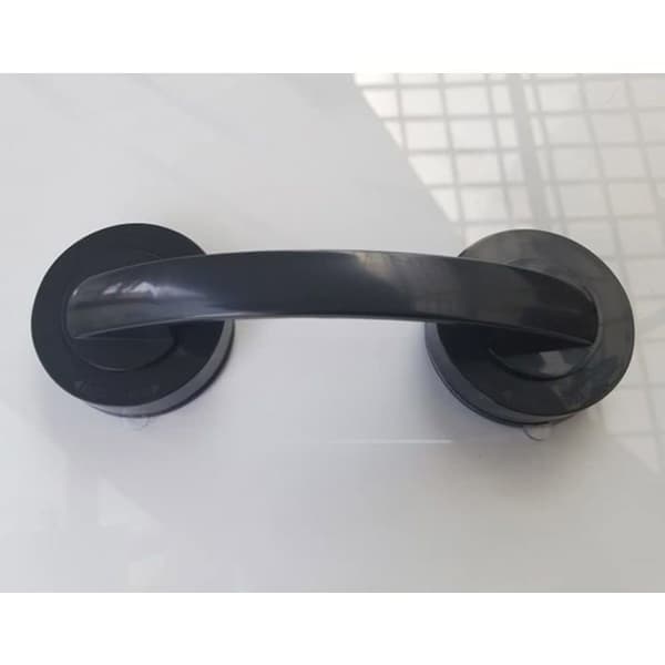 Sort sugekopgreb 7,5×2,5 cm — bærbart greb uden boring, 7,5 kg belastning