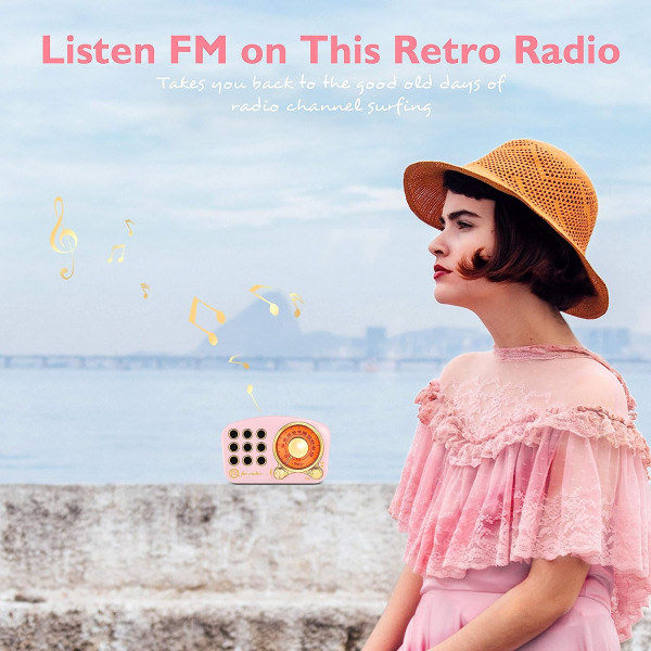 Retro Bluetooth -kaiutin, Vintage-radio - FM-radio vanhalla tyylillä