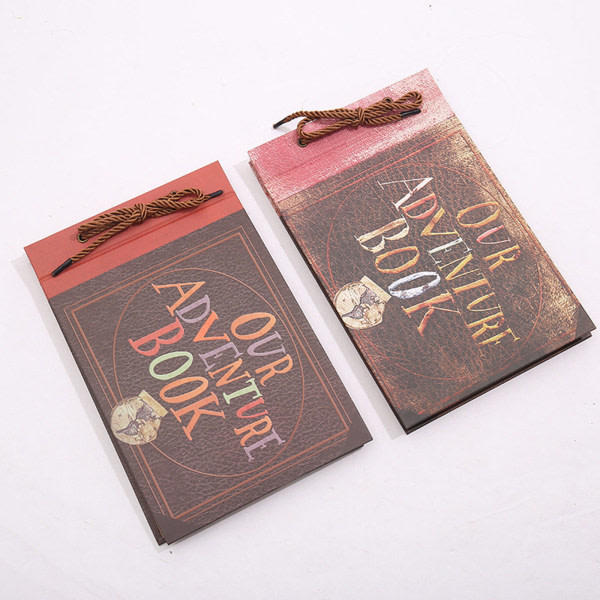 Äventyrsbok Scrapbook Fotoalbum DIY Minnesalbum Hård pärm Jubileumspresent till män Pojkvän Den nya